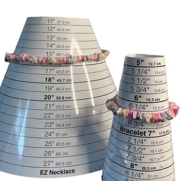 Pucca Puka Shell Necklace Bracelet White Lavender Pink Retro Hawaii Surfer Beach - Picture 2 of 3